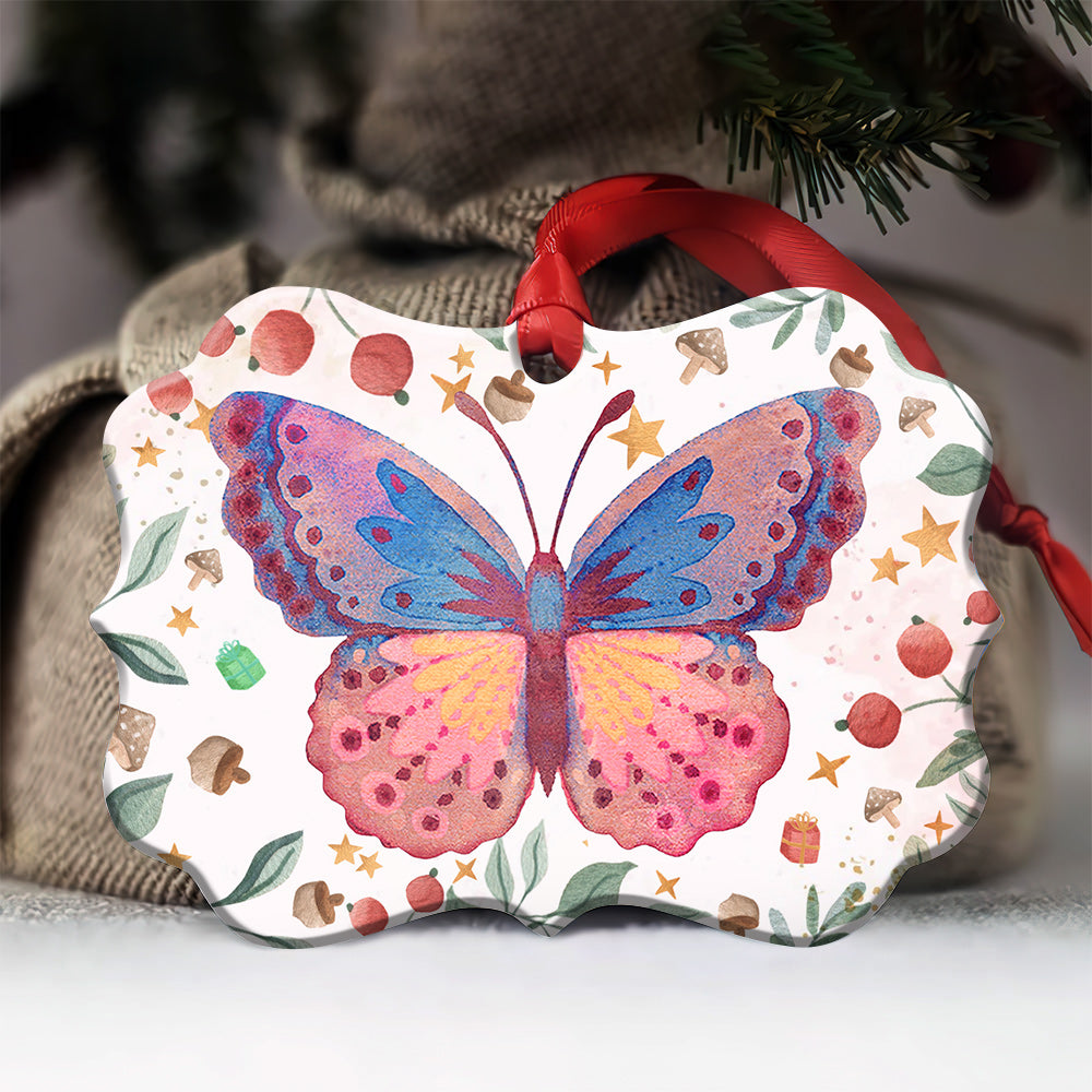 Butterfly Best Sister Ever - Horizontal Ornament - Owl Ohh - Owl Ohh