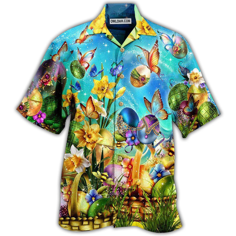 Butterfly Easter Have A Blessed Butterfly - Hawaiian Shirt - Owl Ohh - Owl Ohh