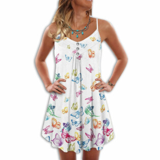 Butterfly With Various Colors - Summer Dress - Owl Ohh - Owl Ohh