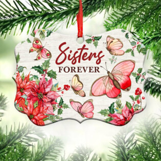 Butterfly Lover Sisters Forever - Horizontal Ornament - Owl Ohh - Owl Ohh