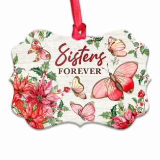 Butterfly Lover Sisters Forever - Horizontal Ornament - Owl Ohh - Owl Ohh