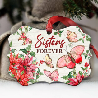 Butterfly Lover Sisters Forever - Horizontal Ornament - Owl Ohh - Owl Ohh