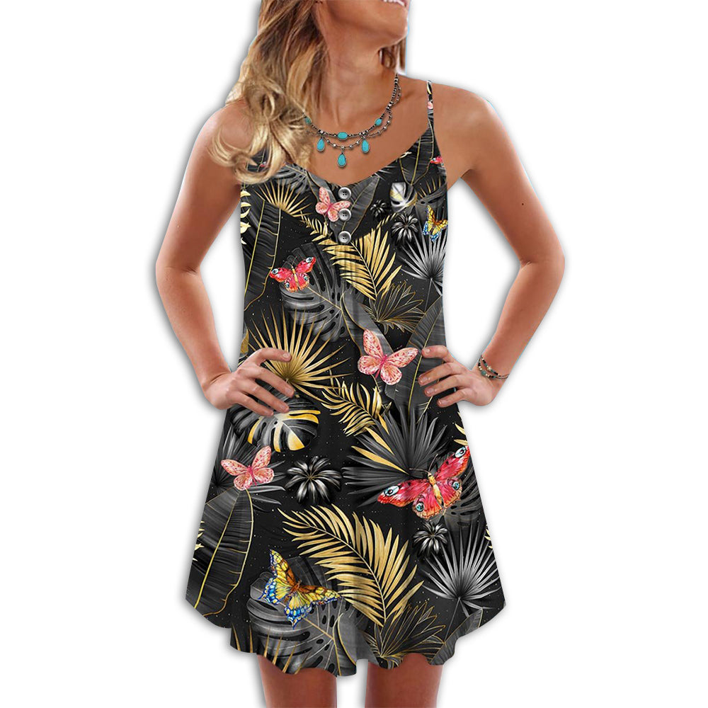 Butterfly Tropical Colorful - Summer Dress - Owl Ohh - Owl Ohh