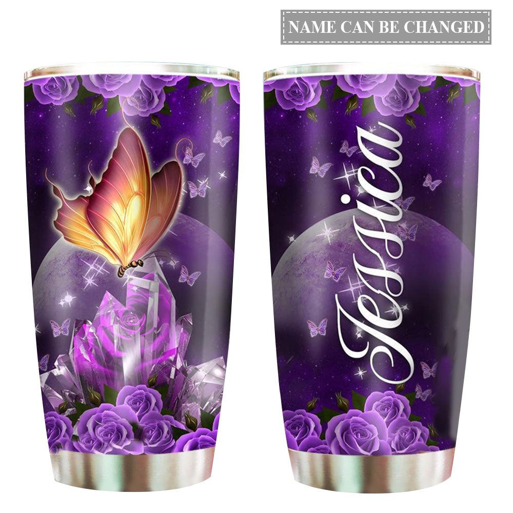 Butterfly So Beautiful In Sky Personalized - Tumbler - Owl Ohh - Owl Ohh