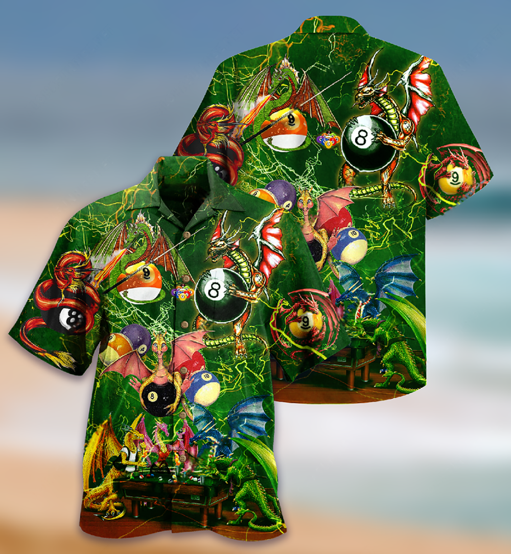 Billiard Dragon Love Life Cool - Hawaiian Shirt - Owl Ohh - Owl Ohh
