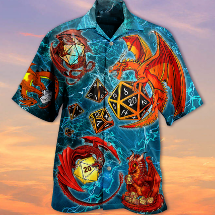 D20 Dragon Love Life Amazing Style - Hawaiian Shirt - Owl Ohh - Owl Ohh