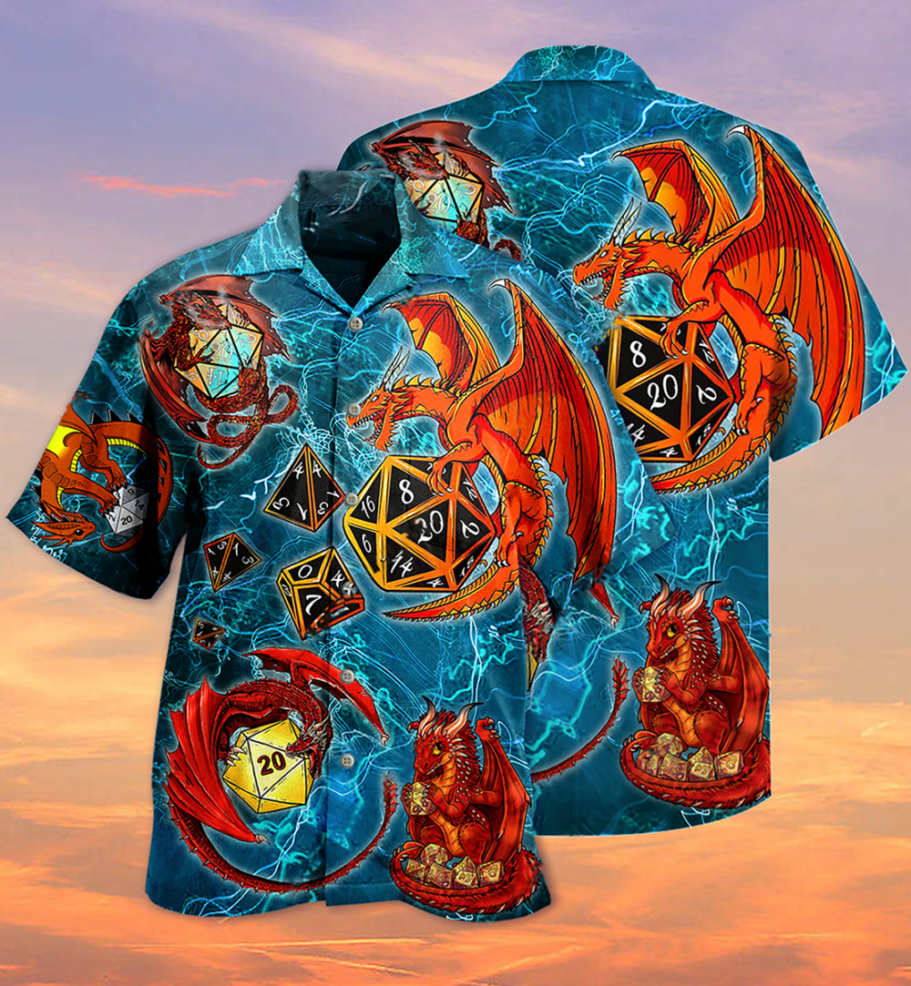D20 Dragon Love Life Amazing Style - Hawaiian Shirt - Owl Ohh - Owl Ohh