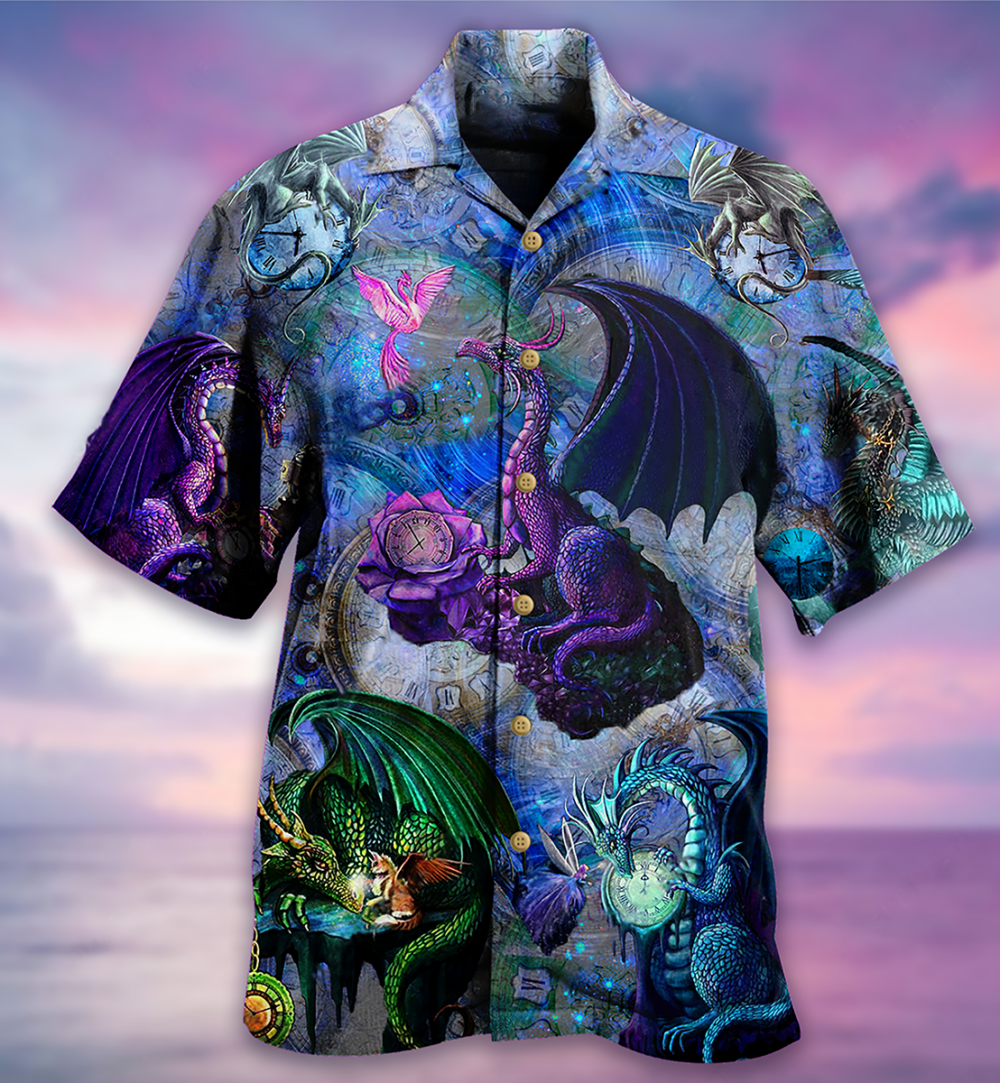 Dragon Love Life Love Timepiece - Hawaiian Shirt - Owl Ohh - Owl Ohh