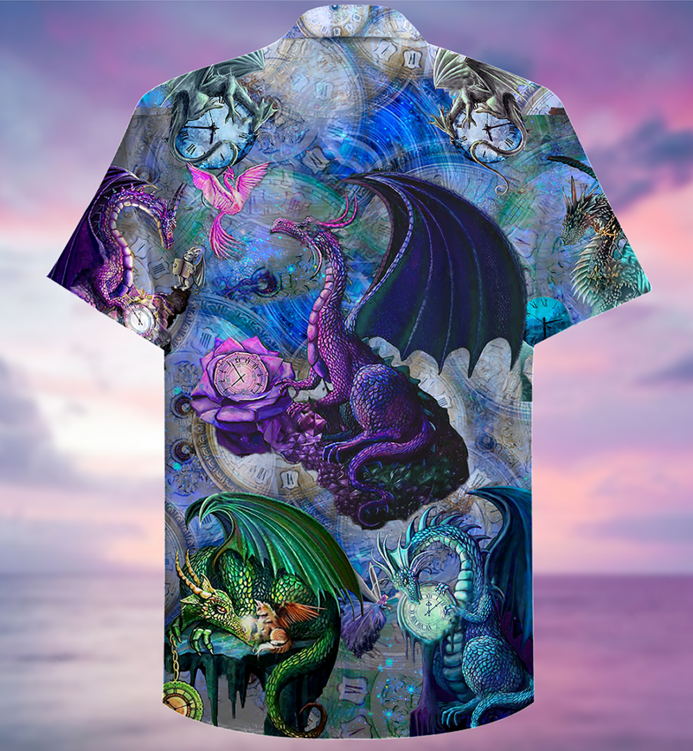 Dragon Love Life Love Timepiece - Hawaiian Shirt - Owl Ohh - Owl Ohh