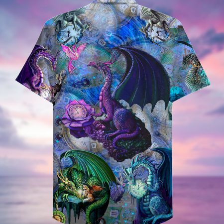 Dragon Love Life Love Timepiece - Hawaiian Shirt - Owl Ohh - Owl Ohh