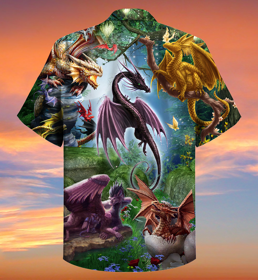 Dragon Fly Love Life Love Sky - Hawaiian Shirt - Owl Ohh - Owl Ohh