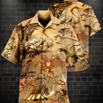 Dragon Skull Love Life Love Desert - Hawaiian Shirt - Owl Ohh - Owl Ohh