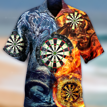 Darts Dragon Love Life Style - Hawaiian Shirt - Owl Ohh - Owl Ohh