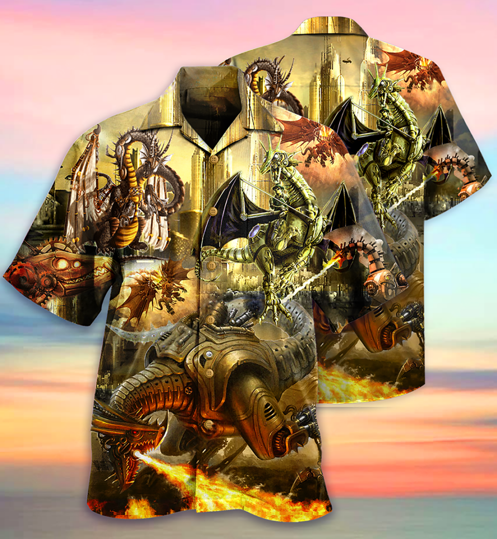 Dragon Metal Love Life Amazing - Hawaiian Shirt - Owl Ohh - Owl Ohh