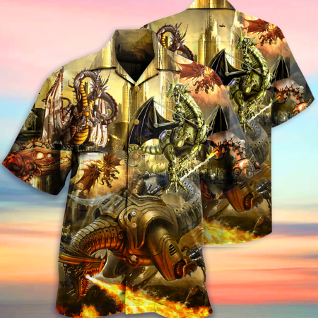 Dragon Metal Love Life Amazing - Hawaiian Shirt - Owl Ohh - Owl Ohh
