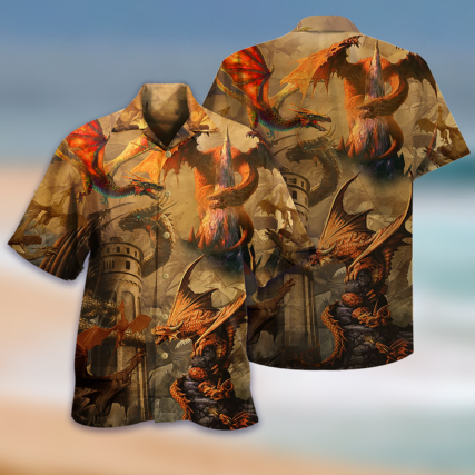 Dragon Love Castle Love Life - Hawaiian Shirt - Owl Ohh - Owl Ohh