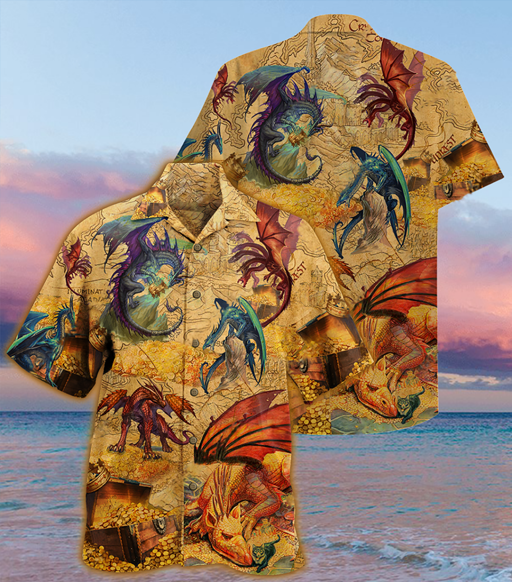 Dragon Love Gold Amazing - Hawaiian Shirt - Owl Ohh - Owl Ohh
