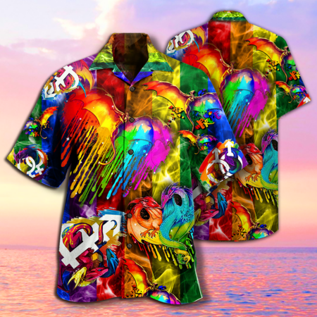 Dragon LGBT Love Life Amazing - Hawaiian Shirt - Owl Ohh - Owl Ohh