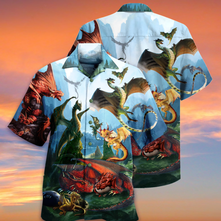 Dragon In The Forest Love Life - Hawaiian Shirt - Owl Ohh - Owl Ohh