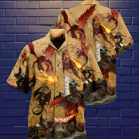 Dragon Love Life Fighting The Knights - Hawaiian Shirt - Owl Ohh - Owl Ohh