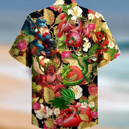 Dragon Fruit Strawberry Love Life Amazing - Hawaiian Shirt - Owl Ohh - Owl Ohh