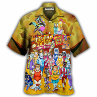 Cat Aerobics Instructor - Hawaiian Shirt - Owl Ohh - Owl Ohh
