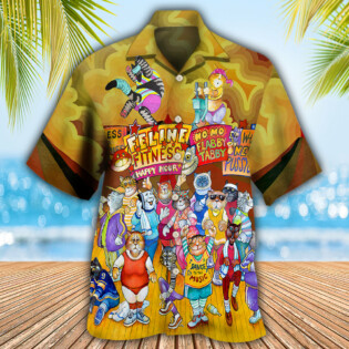 Cat Aerobics Instructor - Hawaiian Shirt - Owl Ohh - Owl Ohh