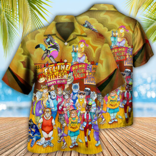 Cat Aerobics Instructor - Hawaiian Shirt - Owl Ohh - Owl Ohh