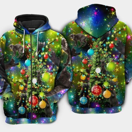 Christmas cats love tree - Hoodie - HOOD42DMT080921