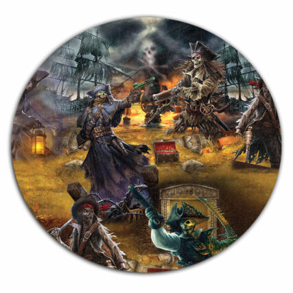Skull Hunting Treasure Journey - Round Mat - Owl Ohh - Owl Ohh