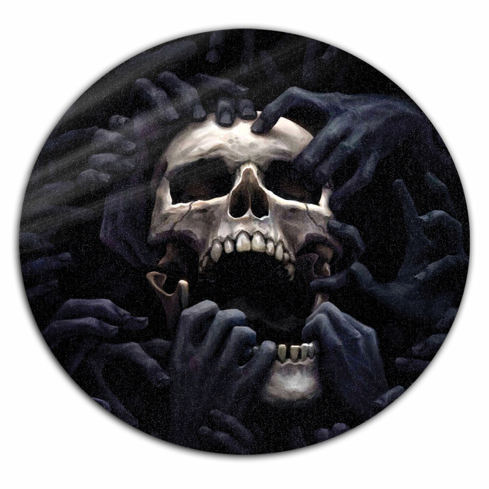 Skull Love Darkness Amazing - Round Mat - Owl Ohh - Owl Ohh