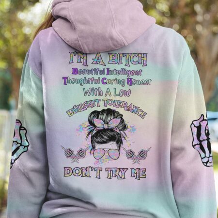 I'M A B DON'T TRY ME HOLO ALL OVER PRINT - TLTR2712223