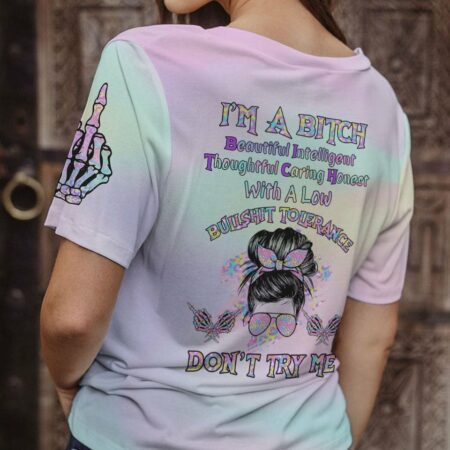 I'M A B DON'T TRY ME HOLO ALL OVER PRINT - TLTR2712223