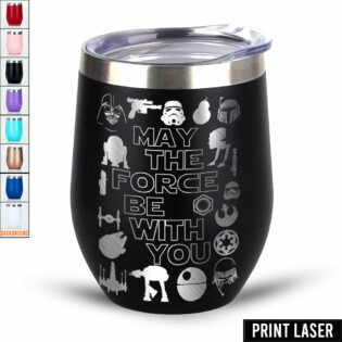 Star Wars May The Force Be With You - Print Laser Egg Cup