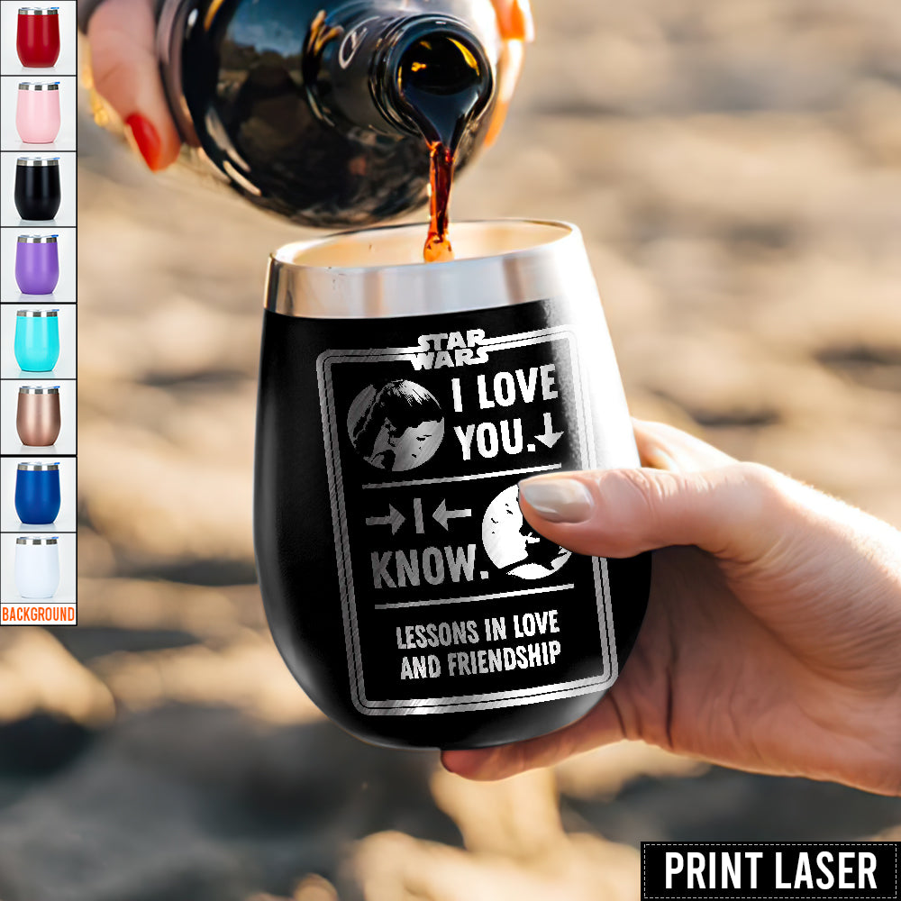 Star Wars The Best Scene Is Han And Leia's 'I Love You' 'I Know' - Print Laser Egg Cup