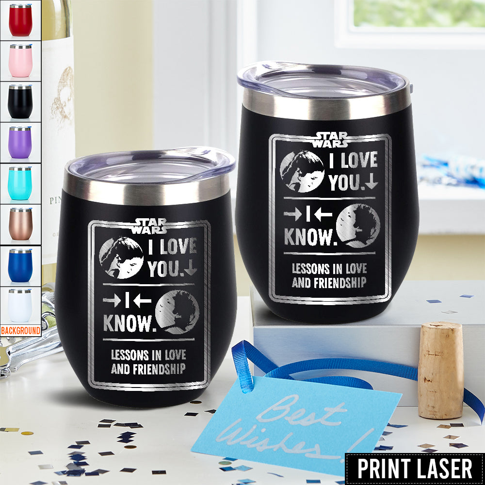 Star Wars The Best Scene Is Han And Leia's 'I Love You' 'I Know' - Print Laser Egg Cup