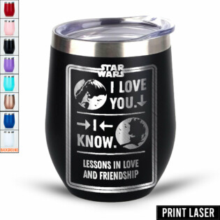 Star Wars The Best Scene Is Han And Leia's 'I Love You' 'I Know' - Print Laser Egg Cup