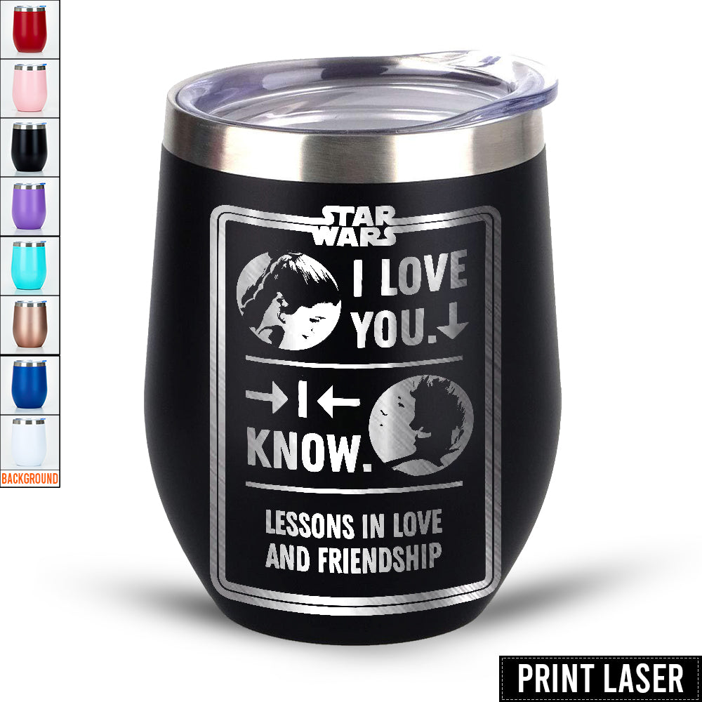 Star Wars The Best Scene Is Han And Leia's 'I Love You' 'I Know' - Print Laser Egg Cup