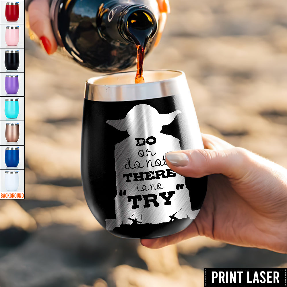 Star Wars Yoda 'Do. Or Do Not. There Is No Try' - Print Laser Egg Cup