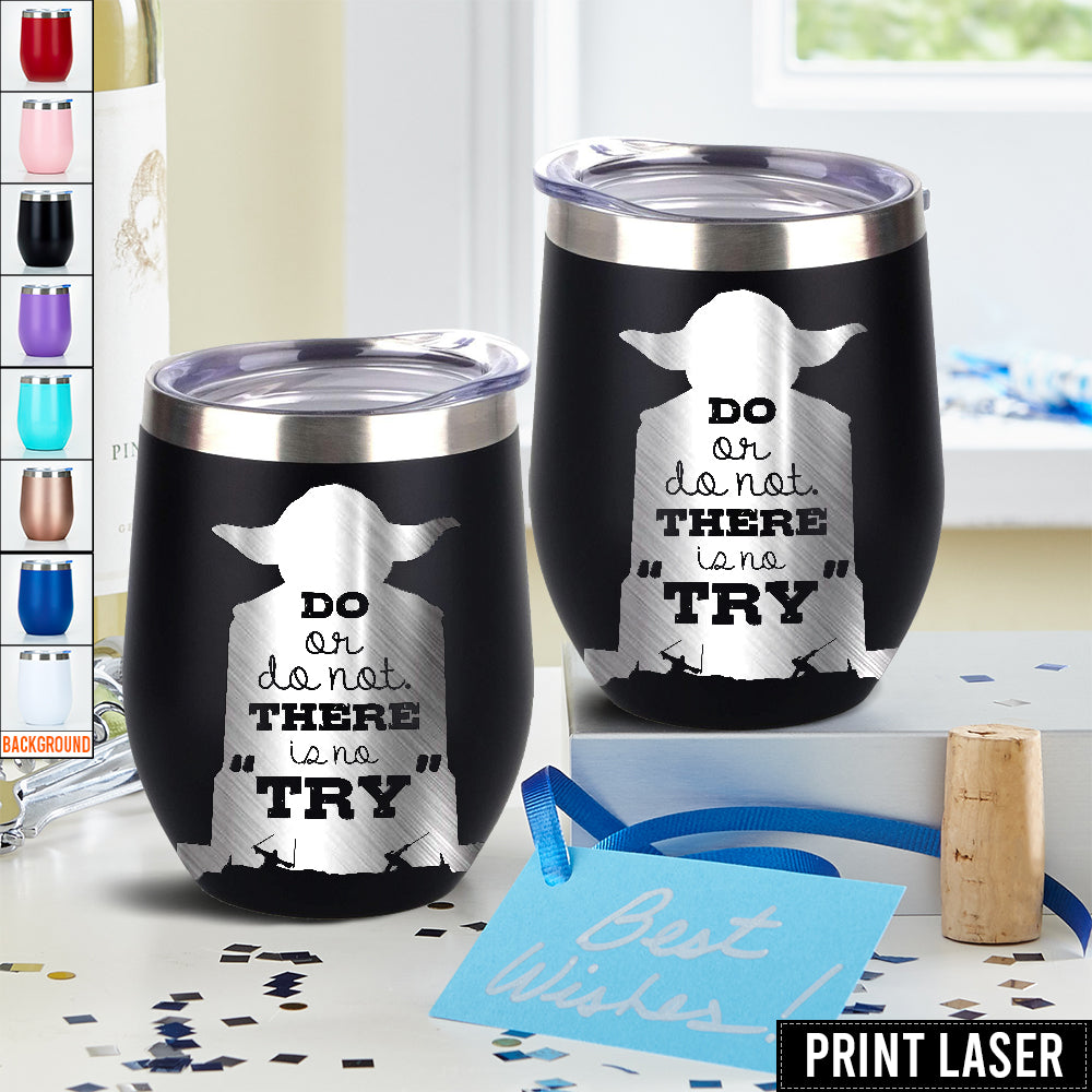 Star Wars Yoda 'Do. Or Do Not. There Is No Try' - Print Laser Egg Cup