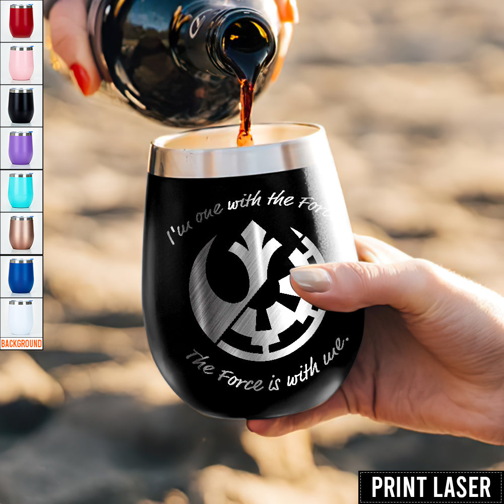 Star Wars I’m One With The Force. The Force Is With Me - Print Laser Egg Cup