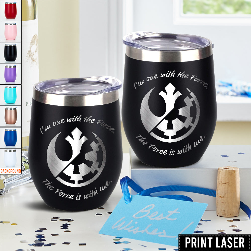 Star Wars I’m One With The Force. The Force Is With Me - Print Laser Egg Cup