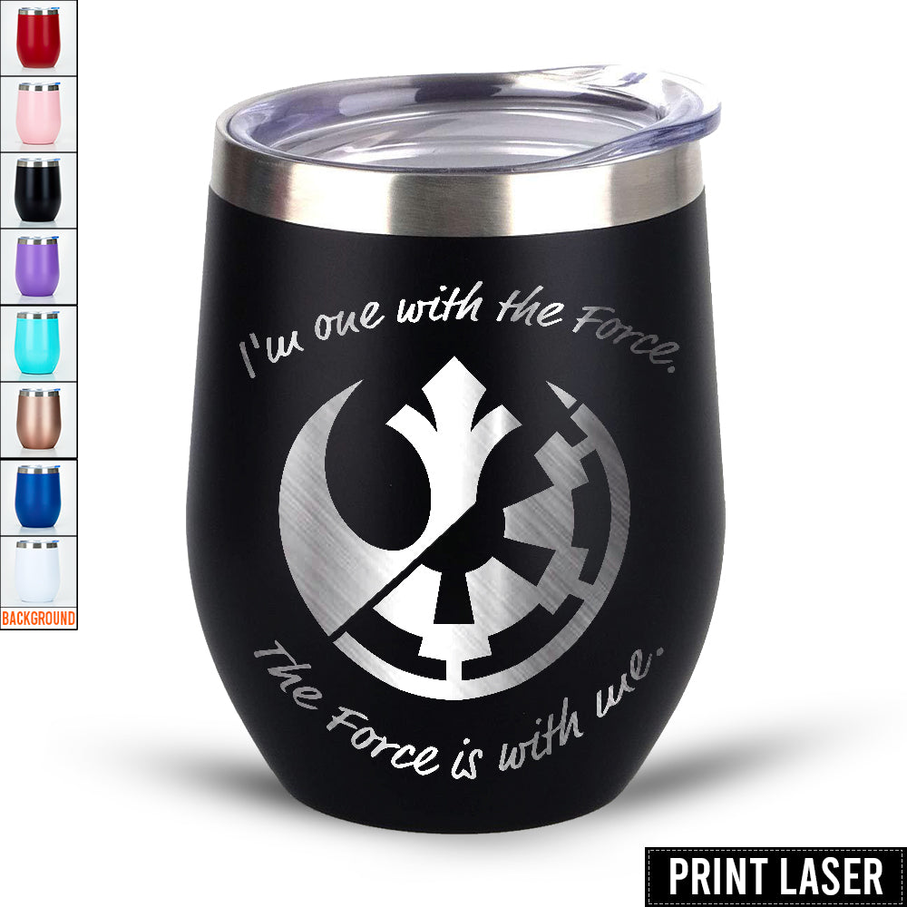 Star Wars I’m One With The Force. The Force Is With Me - Print Laser Egg Cup