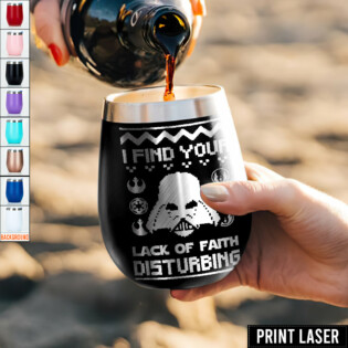 Star Wars I Find Your Lack Of Faith Disturbing - Print Laser Egg Cup