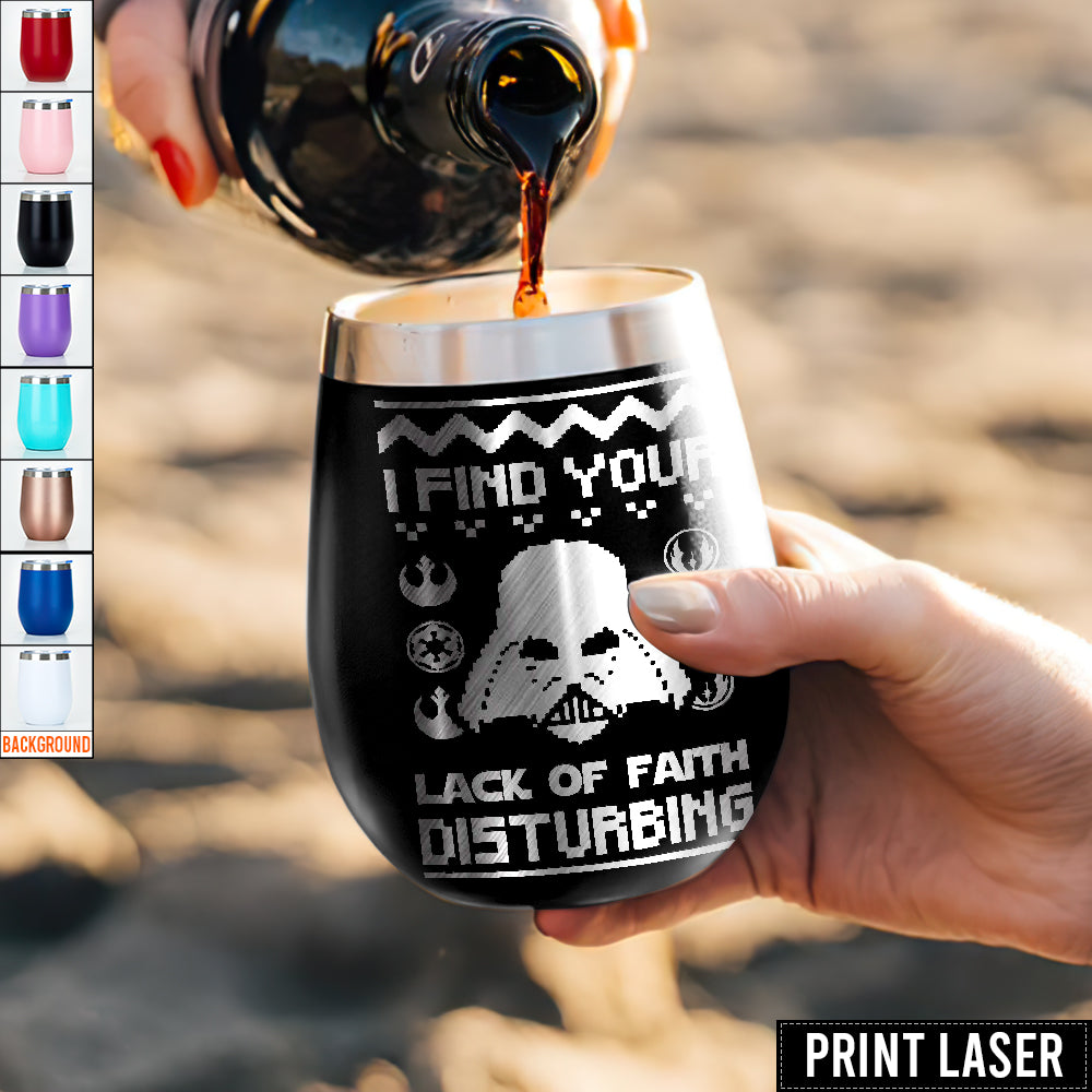 Star Wars I Find Your Lack Of Faith Disturbing - Print Laser Egg Cup