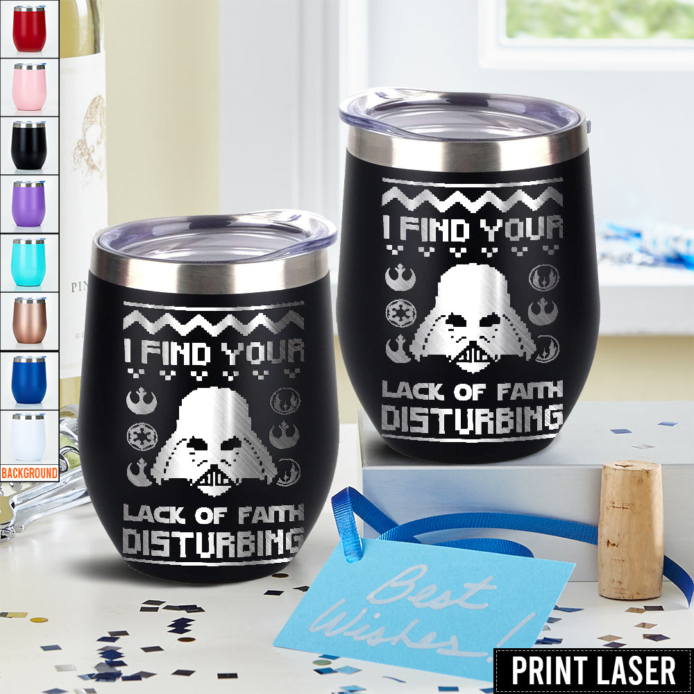 Star Wars I Find Your Lack Of Faith Disturbing - Print Laser Egg Cup