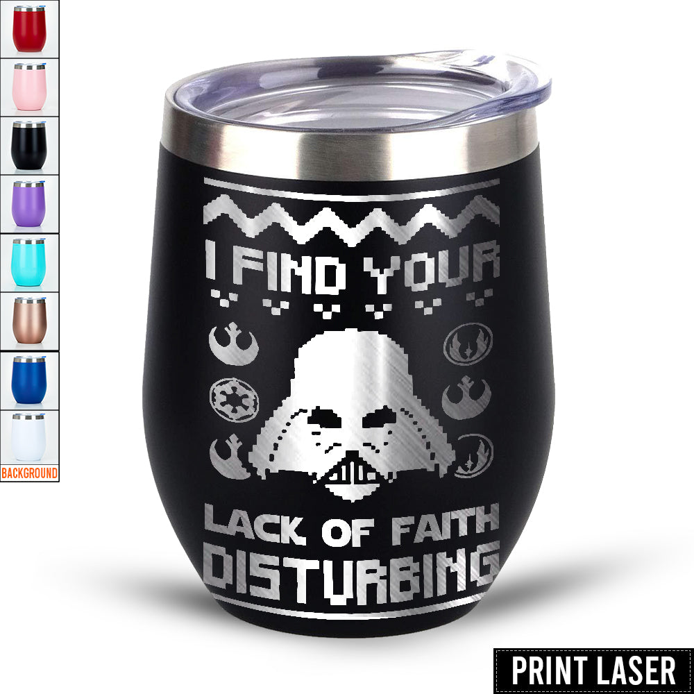 Star Wars I Find Your Lack Of Faith Disturbing - Print Laser Egg Cup