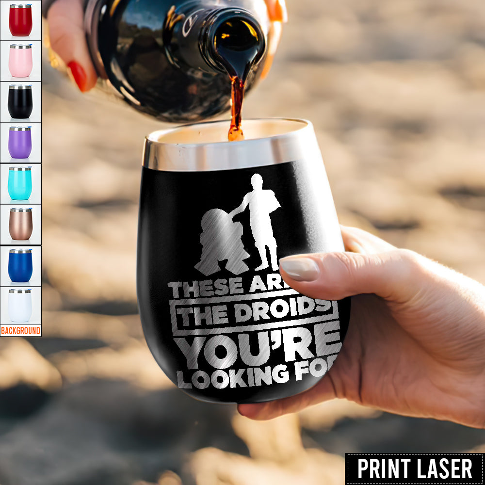Star Wars These Aren't Droids You're Looking For R2D2 C3PO - Print Laser Egg Cup