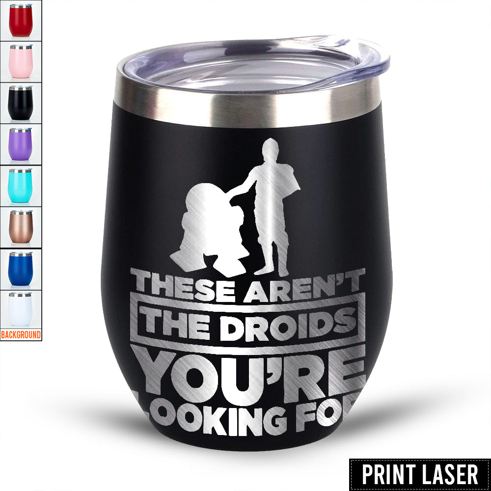 Star Wars These Aren't Droids You're Looking For R2D2 C3PO - Print Laser Egg Cup