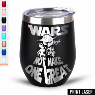 Star Wars Yoda Wars Not Make One Great! - Print Laser Egg Cup